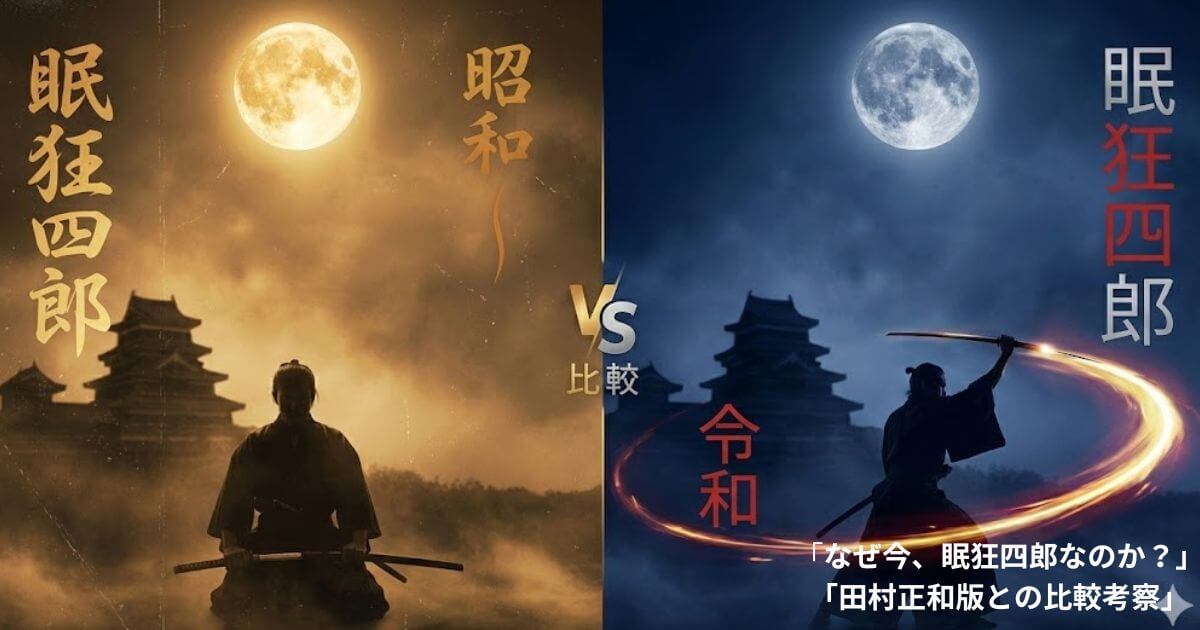 なぜ今、NHKは「眠狂四郎」を描くのか？長谷川博己版と田村正和版の比較から考察する