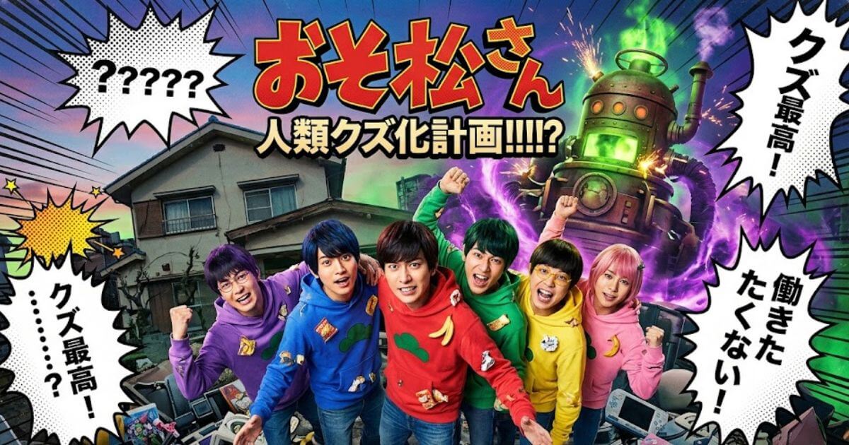 映画『おそ松さん 人類クズ化計画!!!!!?』あらすじネタバレ！キャスト・見どころを徹底解説