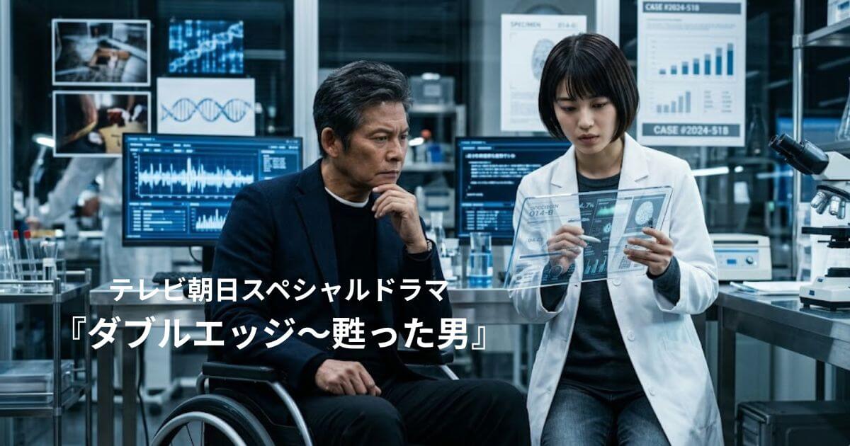 ダブルエッジ～甦った男で織田裕二が車椅子の理由は？見どころや過去も考察