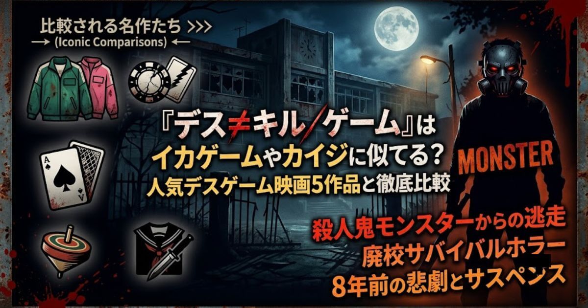 デス≠キル／ゲームはイカゲームやカイジに似てる？人気デスゲーム映画5作品と徹底比較